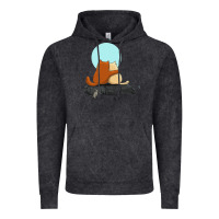 Vintage Black two cats Vintage Hoodie - linhVisuals