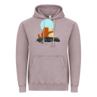 Vintage Zinc two cats Vintage Hoodie - linhVisuals