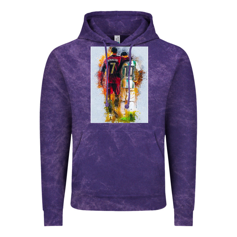 Messi And Ronaldo Vintage Hoodie by linhVisuals | Teevron
