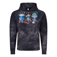 Cloud Black Christmas Coffee Vintage Hoodie - CowhideDigitalArt
