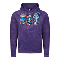 Cloud Purple Christmas Coffee Vintage Hoodie - CowhideDigitalArt