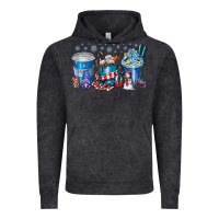 Vintage Black Christmas Coffee Vintage Hoodie - CowhideDigitalArt