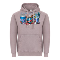 Vintage Zinc Christmas Coffee Vintage Hoodie - CowhideDigitalArt