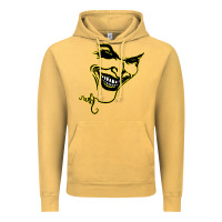Vintage Mustard J O K E R Vintage Hoodie - linhVisuals