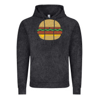 Vintage Black vintage burger print Vintage Hoodie - linhVisuals