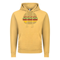Vintage Mustard vintage burger print Vintage Hoodie - linhVisuals