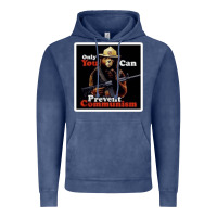 Vintage Denim only you can prevent communism Vintage Hoodie - linhVisuals