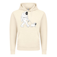 Vintage Artic walking the dog astronaut Vintage Hoodie - linhVisuals