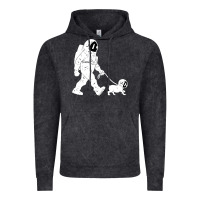 Vintage Black walking the dog astronaut Vintage Hoodie - linhVisuals