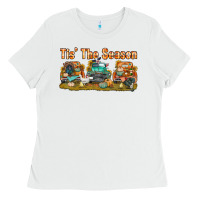 White thanksgiving tis' the season with trucks bbs Ladies Tee - BundleAndBundleShop