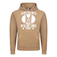 Vintage Coffee boston terrier t  shirtfunny boston terrier dog gift i m only talking Vintage Hoodie - linhVisuals