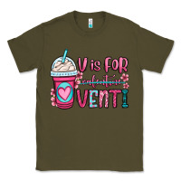 Army Green v is for valentine venti coffee cup Classic Tee - OliviaCreatesArt