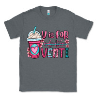 Charcoal Heather v is for valentine venti coffee cup Classic Tee - OliviaCreatesArt