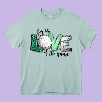 For The Love Of The Game Golf Heavy Core Tee Designed By Jasminsmagicworld