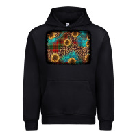 Black christmas sunflowers and buffalo plaid background Urban Hoodie - Jasminsmagicworld
