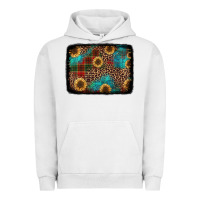 Pigment Lunar Rock christmas sunflowers and buffalo plaid background Urban Hoodie - Jasminsmagicworld
