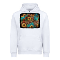 White christmas sunflowers and buffalo plaid background Urban Hoodie - Jasminsmagicworld