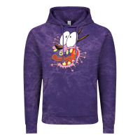 Cloud Purple courage the cowardly dog Vintage Hoodie - linhVisuals