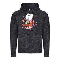 Vintage Black courage the cowardly dog Vintage Hoodie - linhVisuals