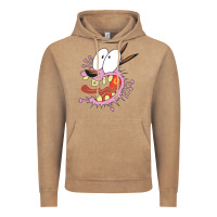 Vintage Coffee courage the cowardly dog Vintage Hoodie - linhVisuals