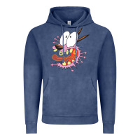 Vintage Denim courage the cowardly dog Vintage Hoodie - linhVisuals