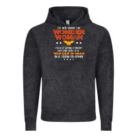 Vintage Black wonder  woman Vintage Hoodie - linhVisuals