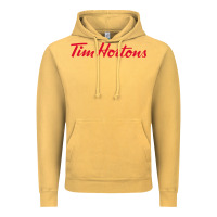 Vintage Mustard Tim Hortons Vintage Hoodie - linhVisuals