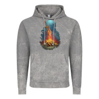 Cloud Rock Souls Bonfire Vintage Hoodie - linhVisuals
