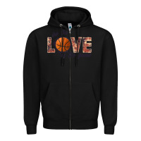 Black basketball love of the game Zipper Hoodie - JahusDesignShop