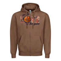 Chestnut basketball love of the game Zipper Hoodie - JahusDesignShop