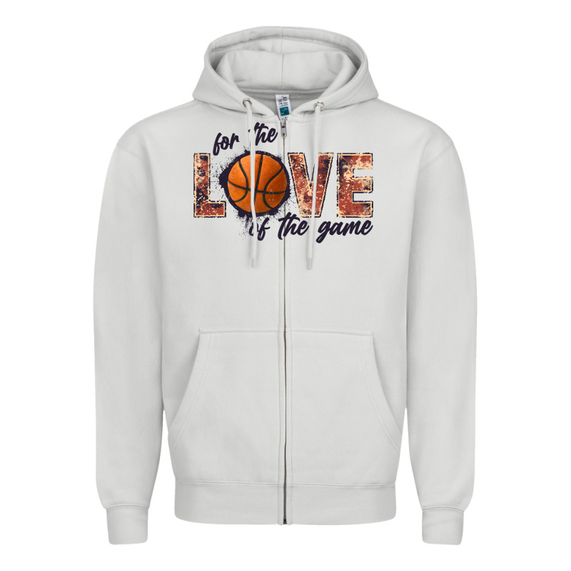 Basketball Love Of The Game Zipper Hoodie by JahusDesignShop | Teevron