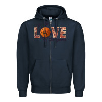 Navy basketball love of the game Zipper Hoodie - JahusDesignShop