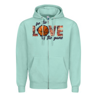 Seafoam basketball love of the game Zipper Hoodie - JahusDesignShop