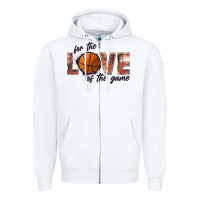 White basketball love of the game Zipper Hoodie - JahusDesignShop