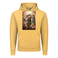 Vintage Mustard Warhammer Characters Vintage Hoodie - linhVisuals