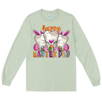 Matcha Happy Easter Long Sleeve Tee - CowhideDigitalArt