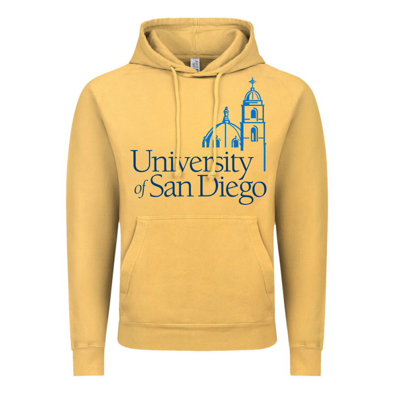 The University Of San Diego Vintage Hoodie by linhVisuals | Teevron