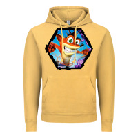 Vintage Mustard CRASH BANDICOOT LEGENDS Vintage Hoodie - linhVisuals