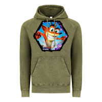 Vintage Olive CRASH BANDICOOT LEGENDS Vintage Hoodie - linhVisuals