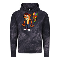 Cloud Black CRASH BANDICOOT Vintage Hoodie - linhVisuals