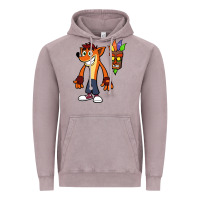 Vintage Zinc CRASH BANDICOOT Vintage Hoodie - linhVisuals