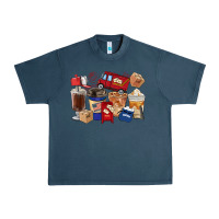 Midnight Navy postal worker coffee cups Urban Heavy Tee - FaDigitalArtStudio