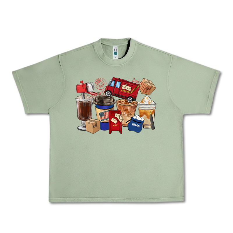 Postal Worker Coffee Cups Urban Heavy Tee by FaDigitalArtStudio | Teevron