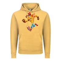Vintage Mustard CRASH BANDICOOT Vintage Hoodie - linhVisuals