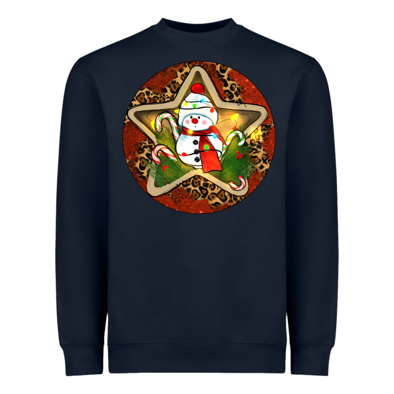 Snowman Christmas Heavyweight Sweatshirt by RanaPortraitStore | Teevron