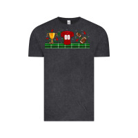 Vintage Black trophy cup american football uniform libbey glass Vintage Tee - BundleAndBundleShop
