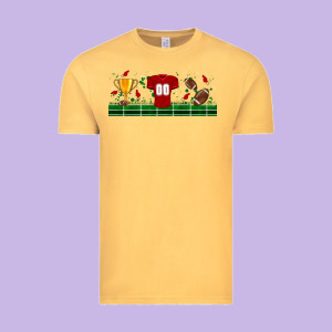 Trophy Cup American Football Uniform Libbey Glass Vintage Tee Designed By Bundleandbundleshop
