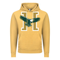 Vintage Mustard husson  eagles Vintage Hoodie - linhVisuals