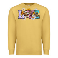 Antique Gold dog paw love Premium Sweatshirt - RanaPortraitStore