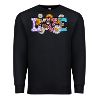 Black dog paw love Premium Sweatshirt - RanaPortraitStore